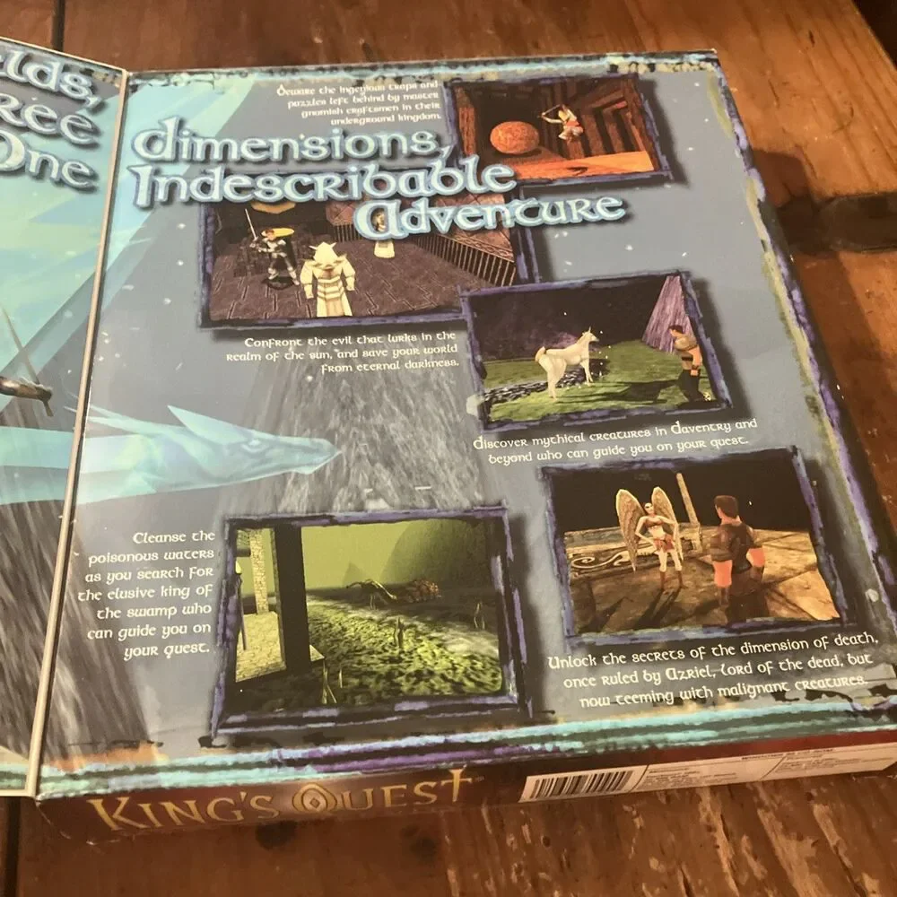 PC Game King's Quest Mask of Eternity Big Box Complete w/ box, disc & book 1998